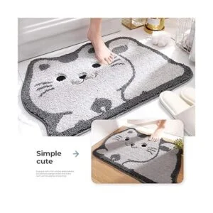 Alfombra de baño para gatos de 18.5 x 27.5 pulgadas_3