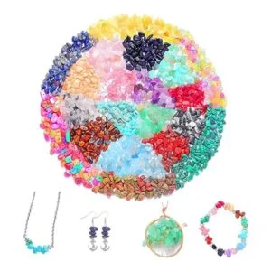 Xmada Kit de fabricación de joyas 1587 cuentas para hacer_3