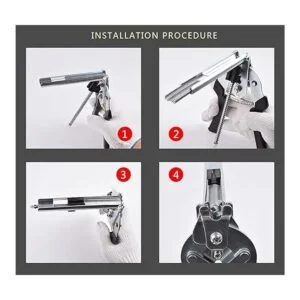 Kit de alicates tipo M para uñas tipo M con 2400 clips M_4