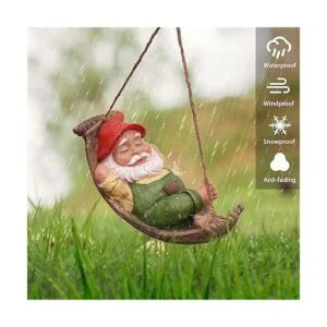 TERESAS COLLECTIONS Bonitos gnomos de jardín para colgar_5