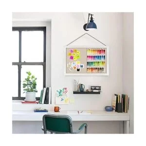 Miratino Paquete de 2 tableros de madera con lino de 16 x_2