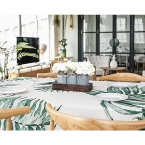 Mkono Mason Jar Bandeja decorativa de madera con 3 tarros_2