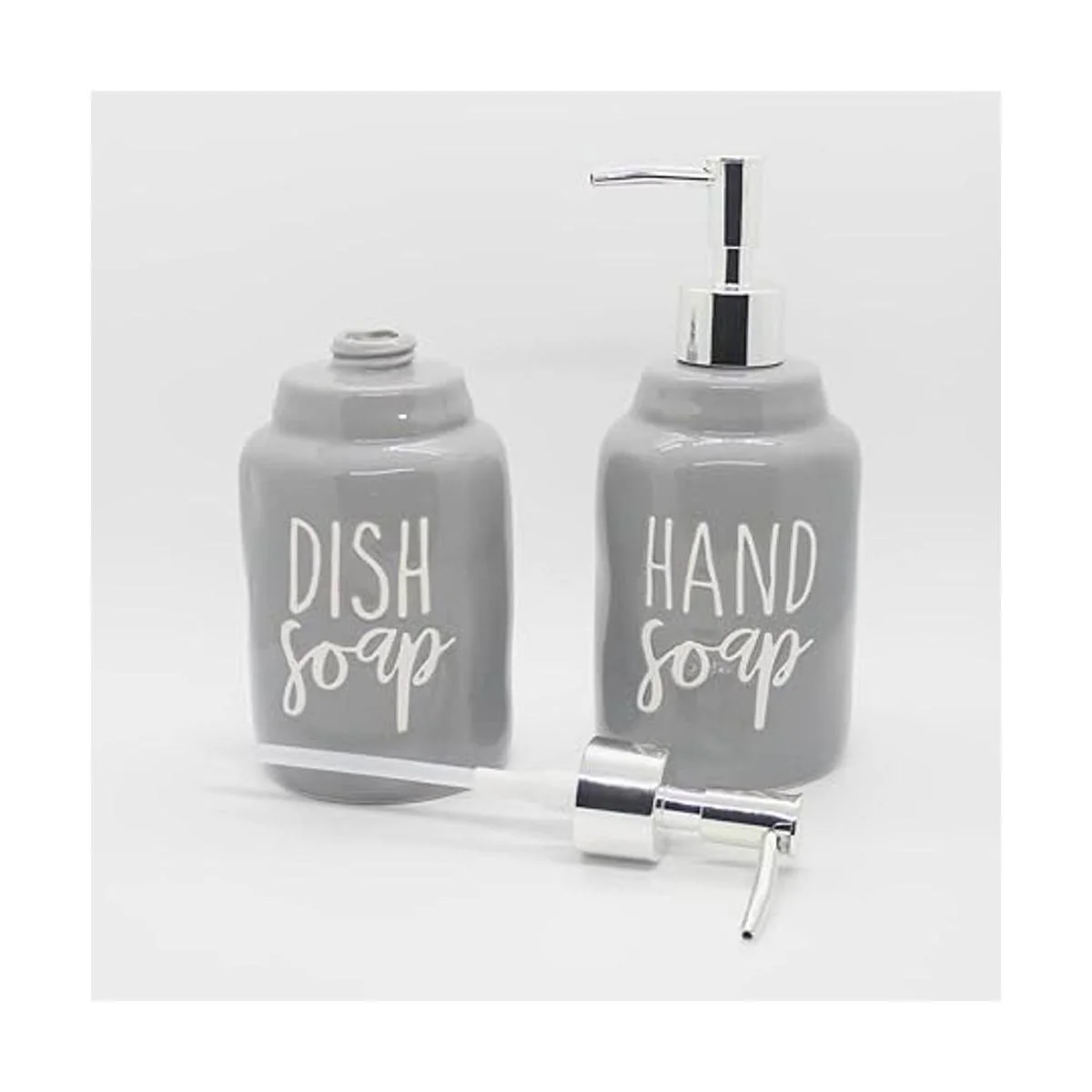 Juego de 2 dispensadores de jabón de manos y jabón de_5