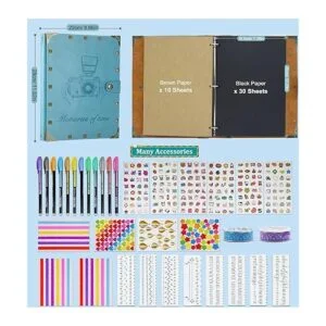 ZEEYUAN lbum de recortes de cuero 80 páginas álbum de_3