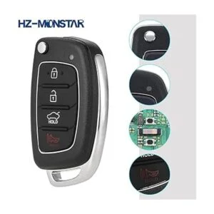HZMONSTAR Llavero remoto de 4 botones mando a distancia_6