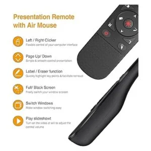 ELISWEEN Presentador inalámbrico remoto RF 2.4 GHz USB_2