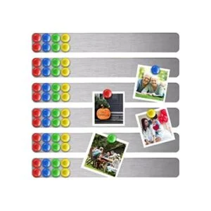 Juego de 6 tiras magnéticas de hierro inoxidable sin marco_1