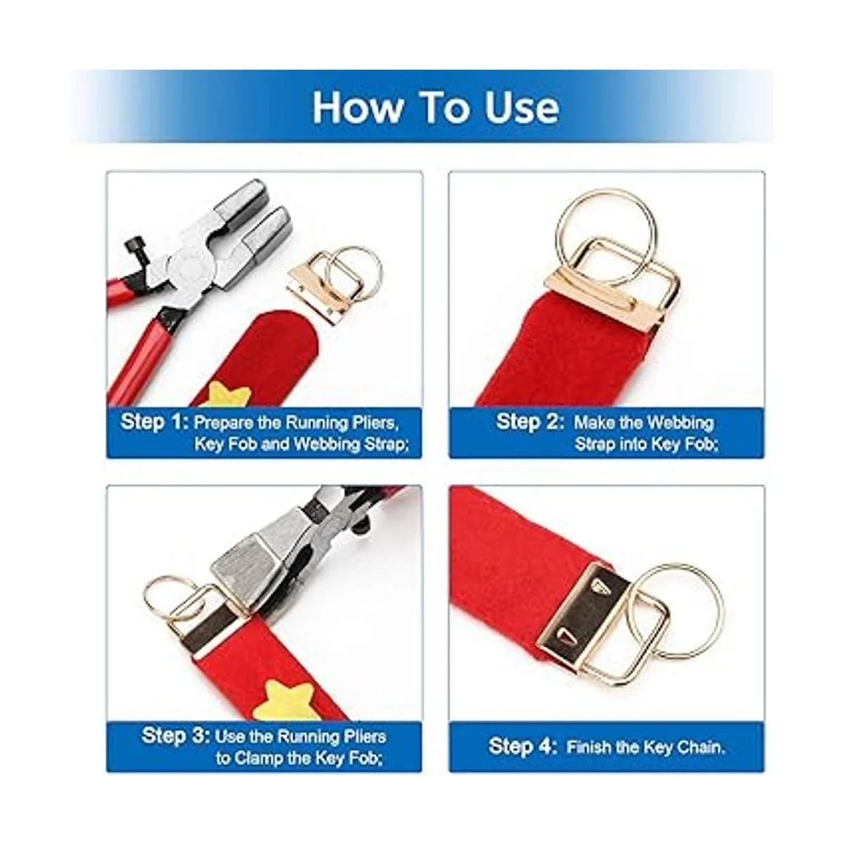 Llavero 40 piezas de 1.0 in 0.984 in 5 colores kit de_4