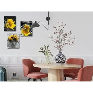 Ardemy Lienzo con diseño de girasol para pared diseño de_4