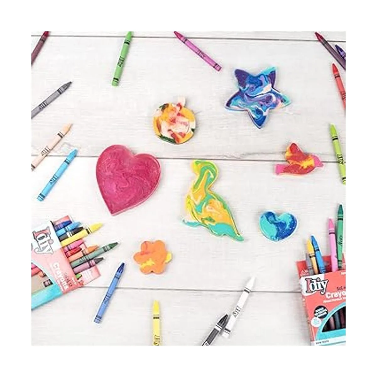 IDIY Cajas envueltas individualmente con crayones de cera_5