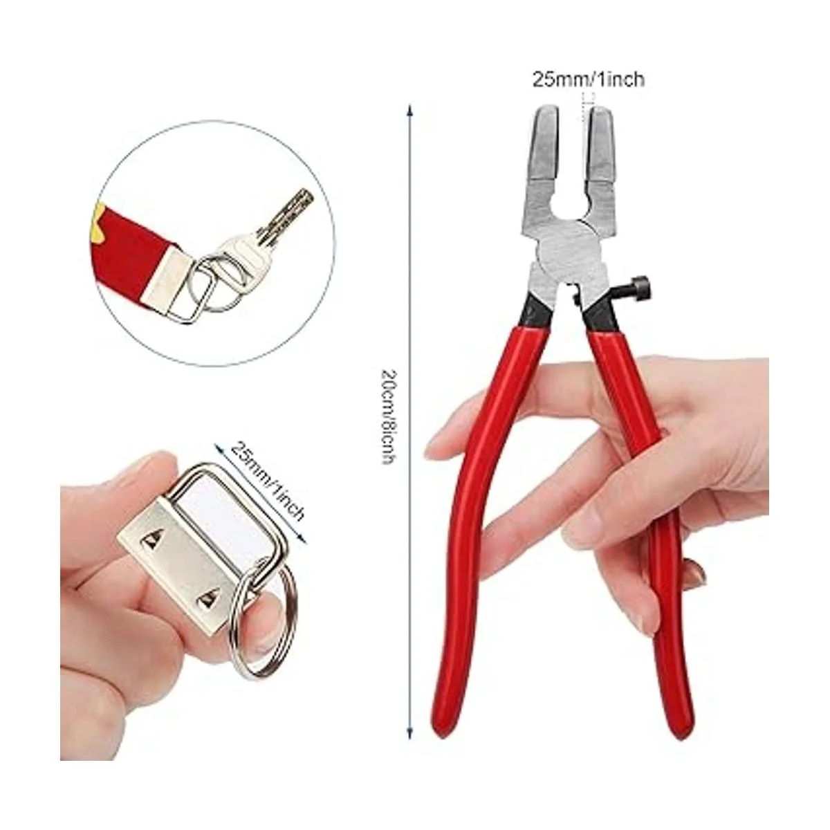 Llavero 40 piezas de 1.0 in 0.984 in 5 colores kit de_3