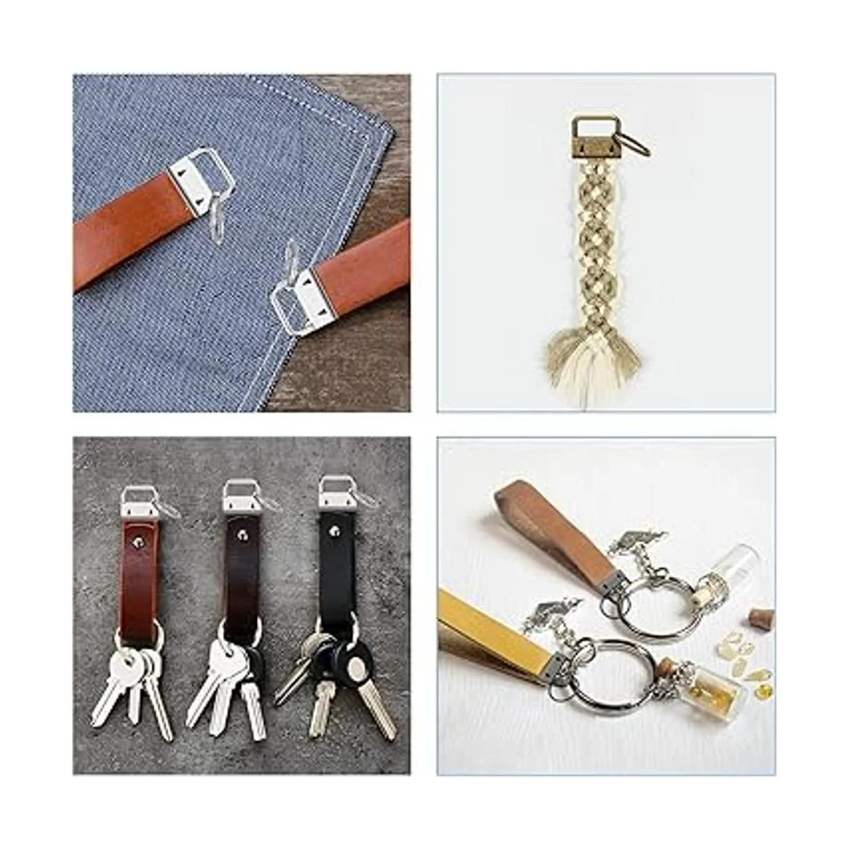 Llavero 40 piezas de 1.0 in 0.984 in 5 colores kit de_6