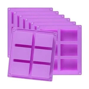 KINJOEK Molde de silicona para jabón 9 paquetes 54_1