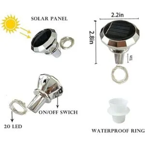 Luces solares para botella de vino paquete de 10 luces de_2
