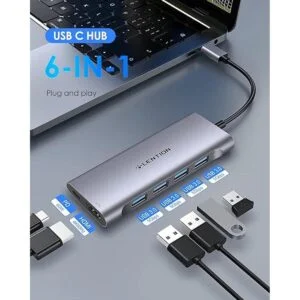 LENTION Hub USB C con salida HDMI 4K 4K a 60Hz 4 USB_2