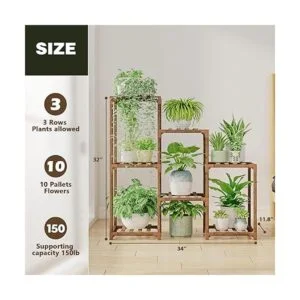 Bamworld Soportes para plantas de interior estante de_4