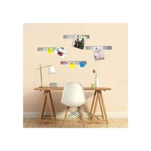 Juego de 6 tiras magnéticas de hierro inoxidable sin marco_4