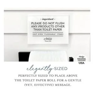 Reilly Originals Letrero de baño acrílico pequeño y_2