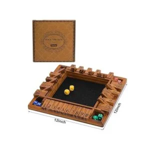 Crobyi Juego de mesa de madera de 4 vías para 14_4