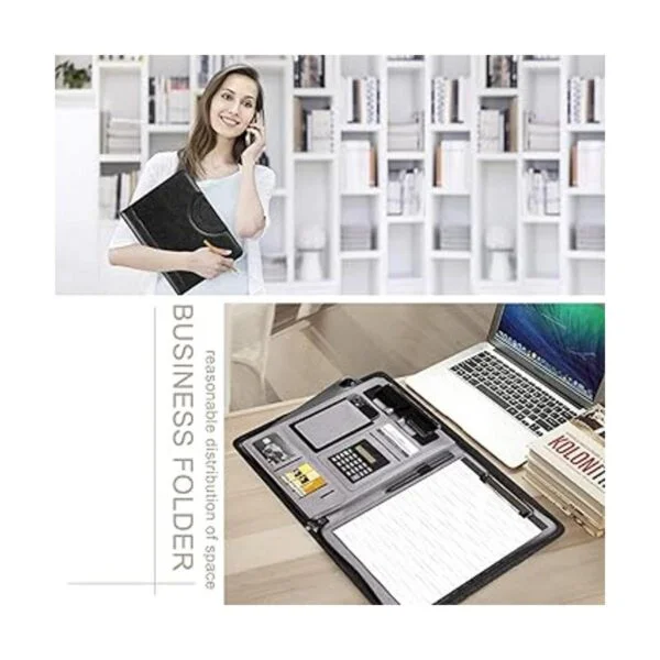 UBAFNOM Padfolio Portfolio Carpeta Organizador de_6