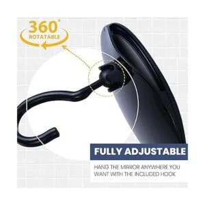 Espejo de ducha colgante sin niebla para afeitarse con_6