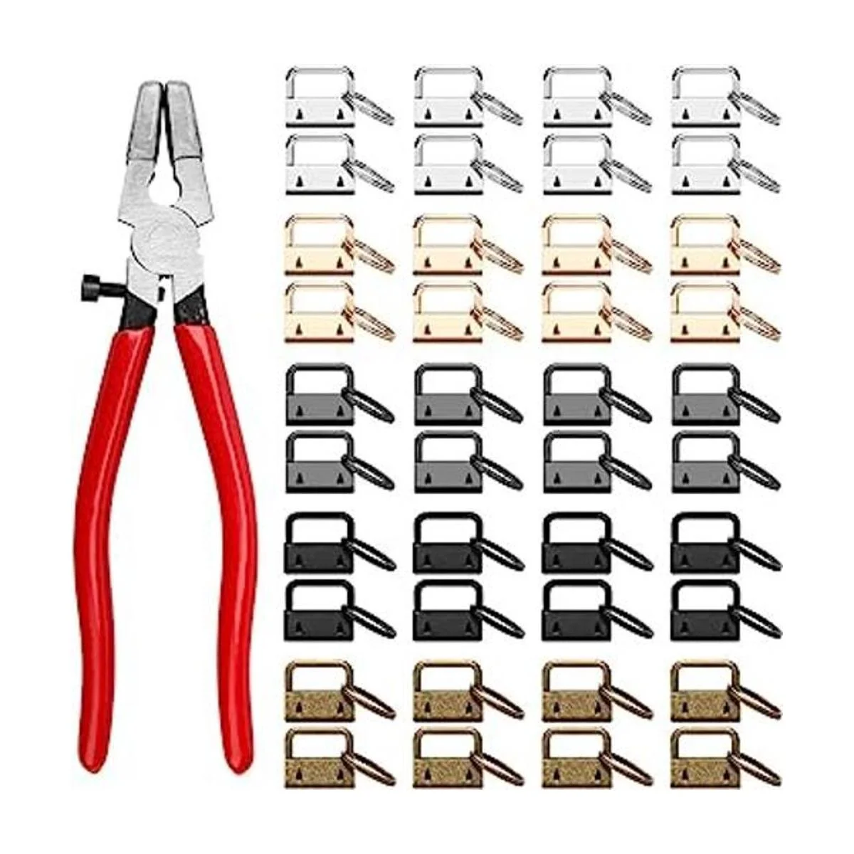 Llavero 40 piezas de 1.0 in 0.984 in 5 colores kit de_1