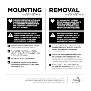 Reilly Originals Letrero de baño acrílico pequeño y_6