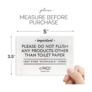 Reilly Originals Letrero de baño acrílico pequeño y_3