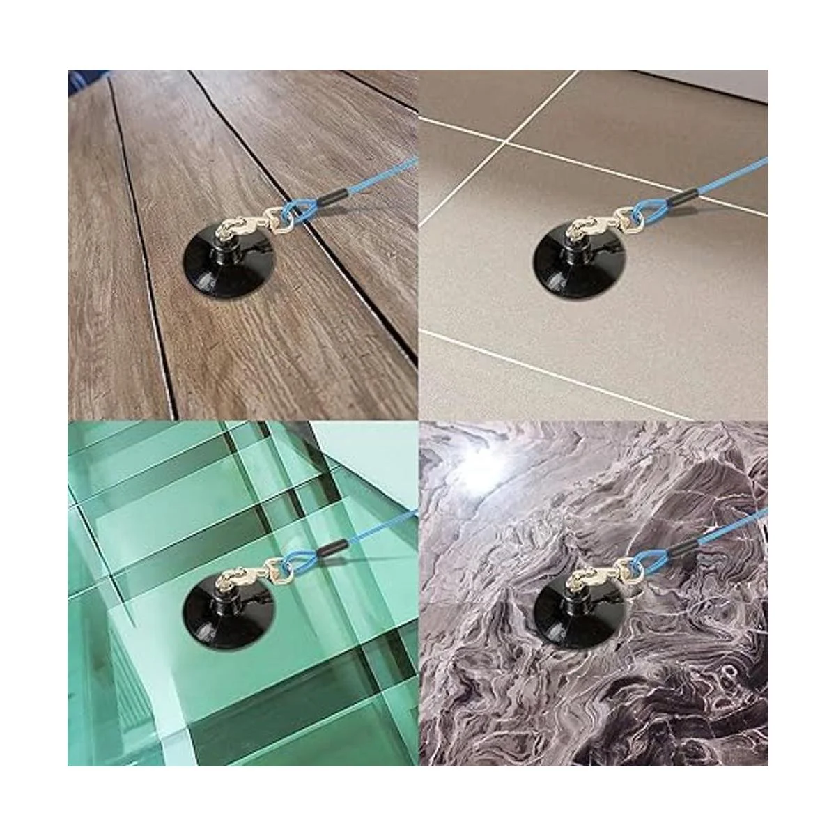 Furzone Correa de sujeción de baño duradera para perros_4