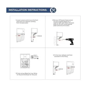 Paquete de luz LED de pared de 25 W 3000 lm 5000 K luz_6