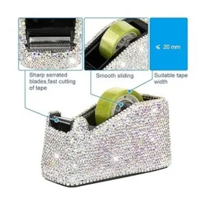 Blueshyhall Dispensador de cinta de escritorio de lujo_4