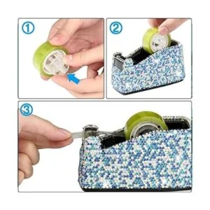 Blueshyhall Dispensador de cinta de escritorio de lujo_5