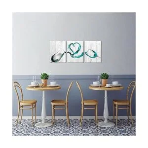 Artmyharbor Arte de pared de vino de 3 piezas decoración_5