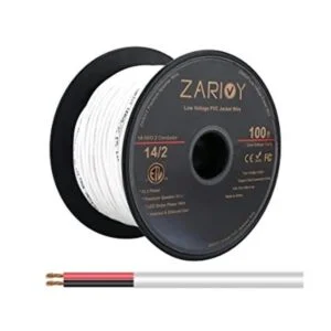 Zarivy Cable rojo y negro de calibre 14 de 100 pies con_1