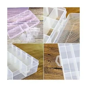 Caja organizadora de plástico transparente de 36 rejillas_3