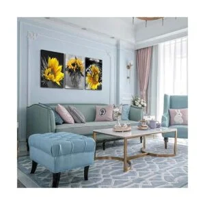 Ardemy Lienzo con diseño de girasol para pared diseño de_6