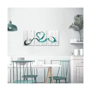 Artmyharbor Arte de pared de vino de 3 piezas decoración_3