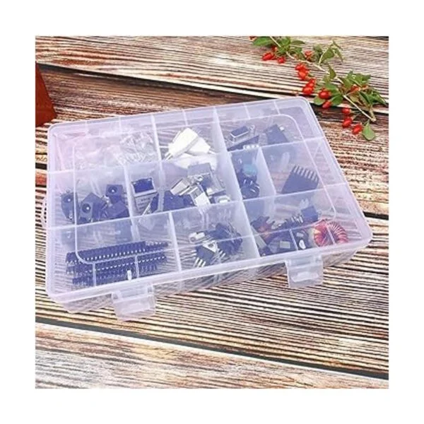 Caja organizadora de plástico transparente de 36 rejillas_5