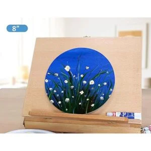 Kit de paneles de lienzo redondos de madera de abedul sin_7