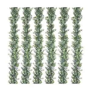 DearHouse Paquete de 6 guirnaldas de eucalipto sintético_1