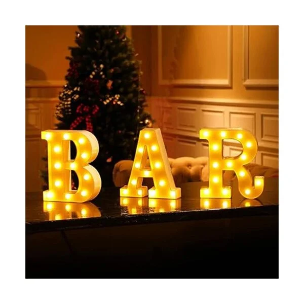 3 piezas de letras LED de luz de letras letreros del_3