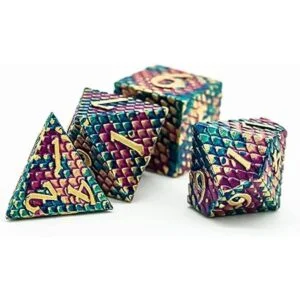 UDIXI juego de dados poliédricos de metal para DND dados_5