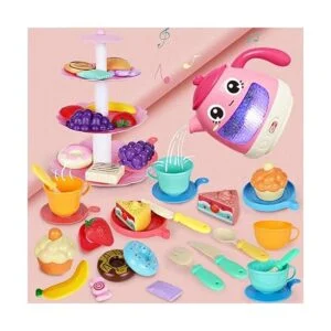 Juego de té de 48 piezas para niñas pequeñas juego de_5