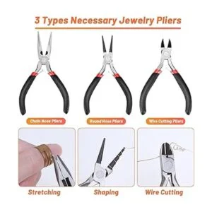 Audab Kit de suministros de fabricación de joyas kit de_5