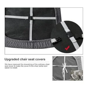 Genina Fundas impermeables de asiento para sillas de_3