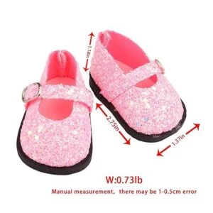 MSYO 7 pares de zapatos de muñeca estadounidenses zapatos_3