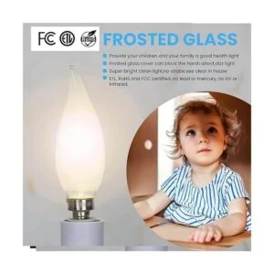 Bombilla LED E12 AMDTU de 5000 K luz diurna brillante_2