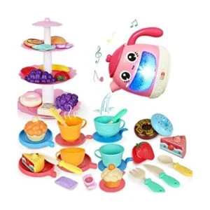 Juego de té de 48 piezas para niñas pequeñas juego de_1
