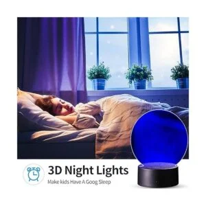 Base de lámpara LED de noche 3D con 4 piezas de panel de_5