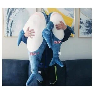 Ryttir Almohada gigante de peluche de tiburón de 30_2